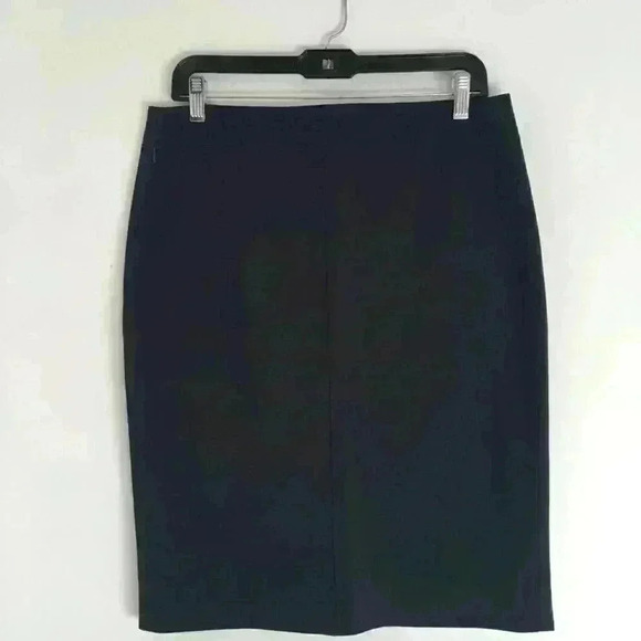 AKRIS Navy Blue Pencil Skirt 8 - Picture 1 of 4
